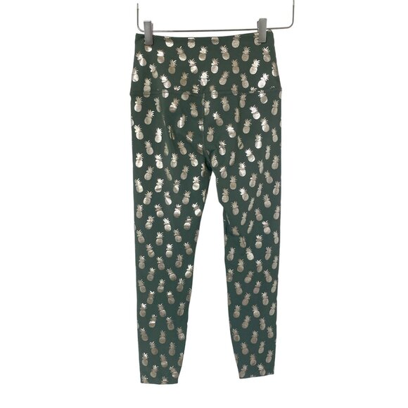 Beyond Yoga Metallic Pineapple High-Waist Cropped Leggings - Picture 1 of 6